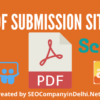 Top 100 PDF Submission Sites List 2023 With High DA